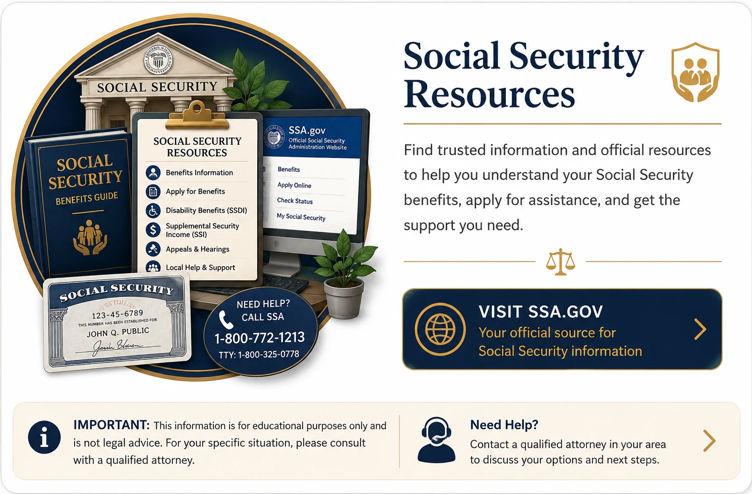 Social Security Disability Helpful Resources | Legal Topics Checklist Social Security Disability Helpful Resources banner featuring Social Security benefits guides, SSDI and SSI resources, Social Security Administration website, benefit documents, legal references, and educational tools representing trusted government resources and disability assistance information.